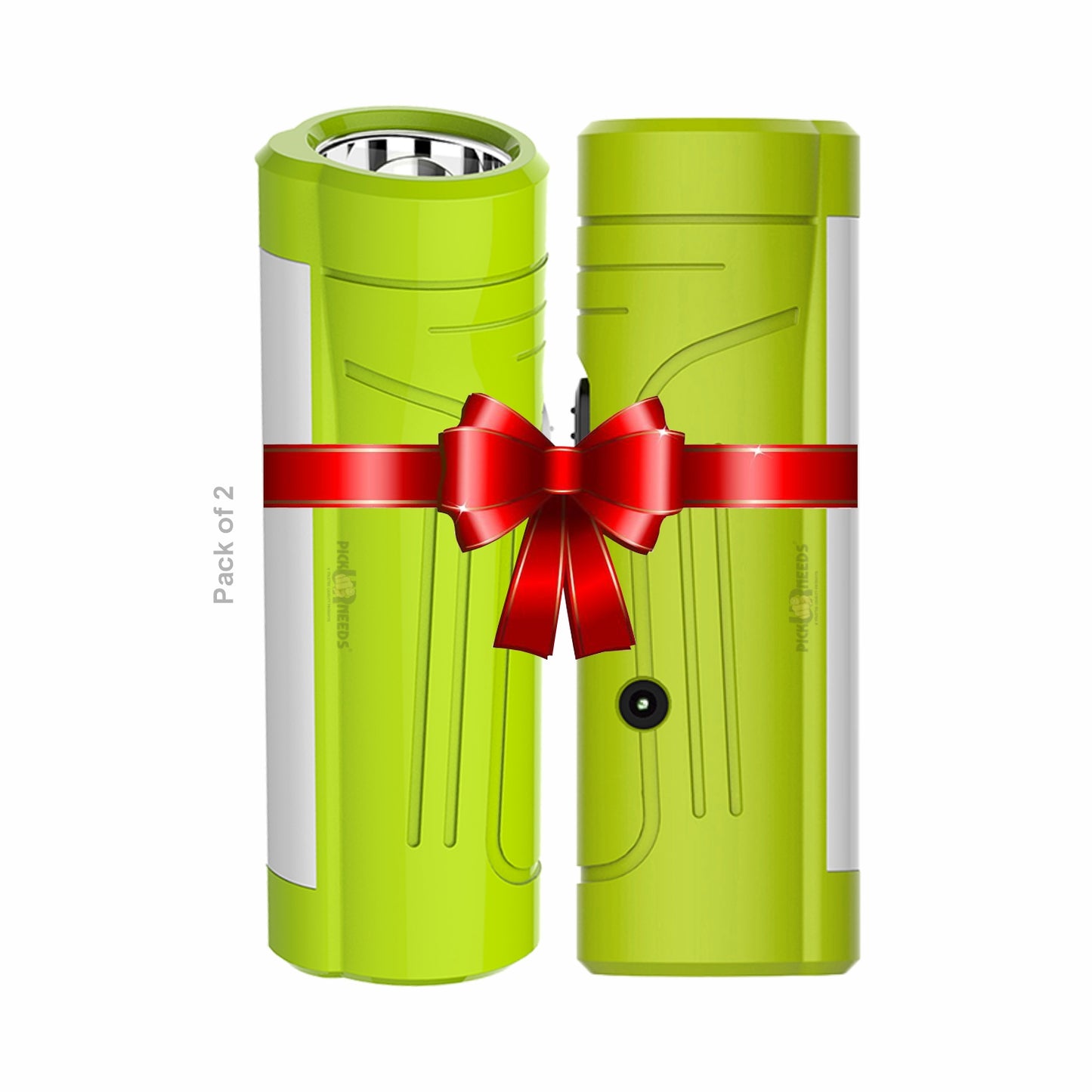 Pick Ur Needs Mini LED 25W Rechargeable Flashlight Torch With Side Tube Light 3 hrs Torch Emergency Light (Blue) Pack of 2