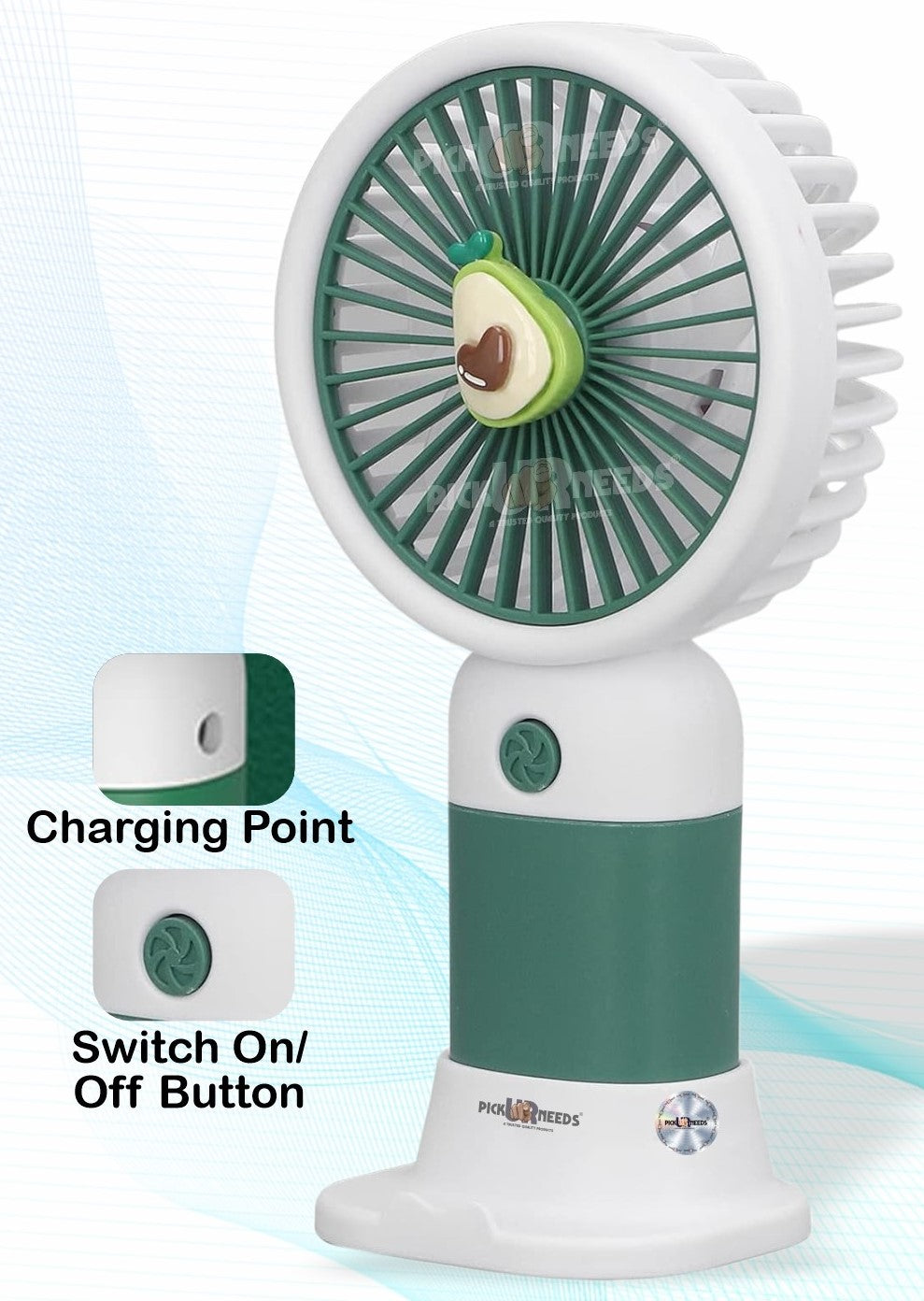 Pick Ur Needs Mini Fan Portable Design Rechargeable Battery Fan For Outdoor Camping Adventure