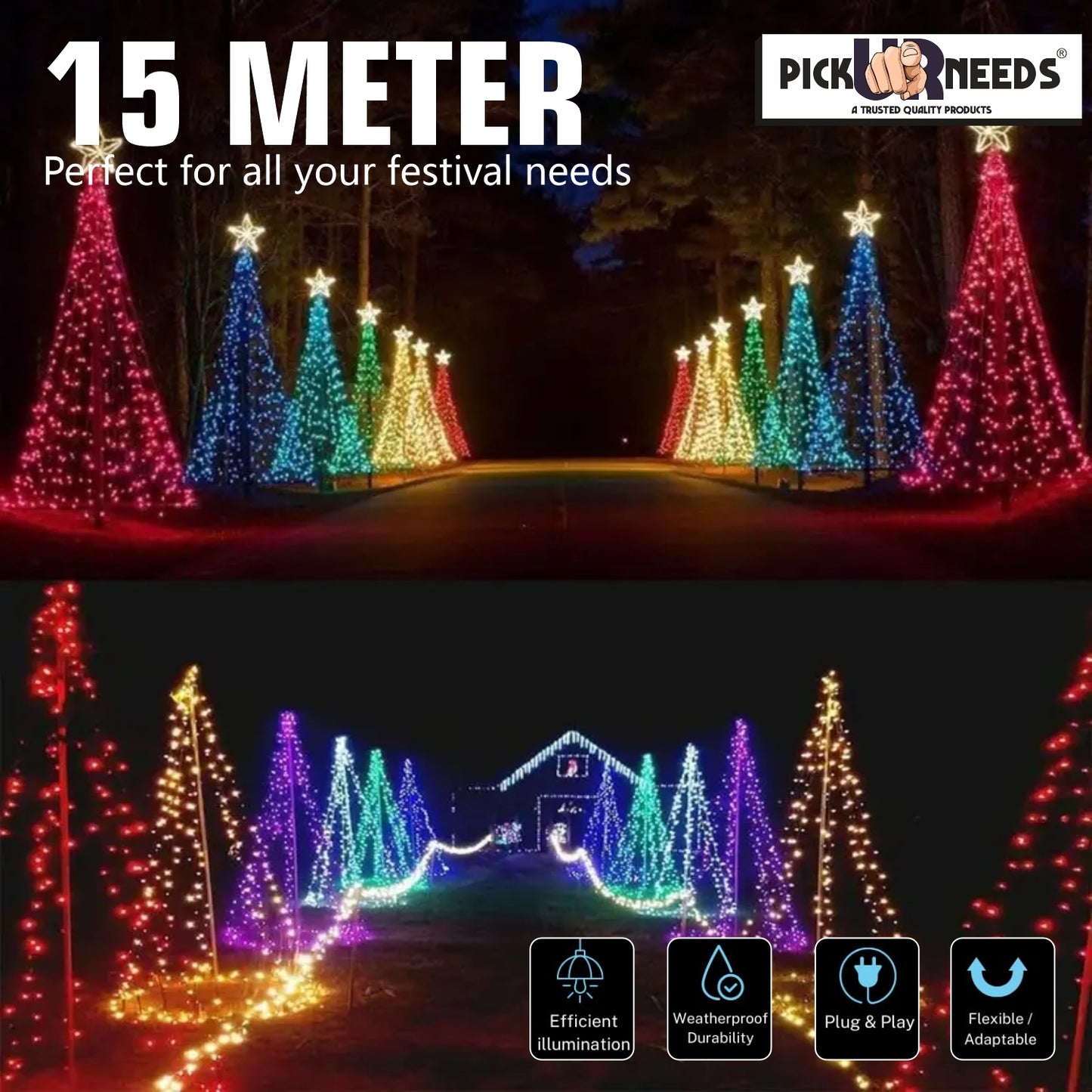 Pick Ur Needs decorative light fixture known for its elegant design and ambient glow. Often used in homes and events, it adds a warm, inviting atmosphere with a touch of traditional or contemporary charm.