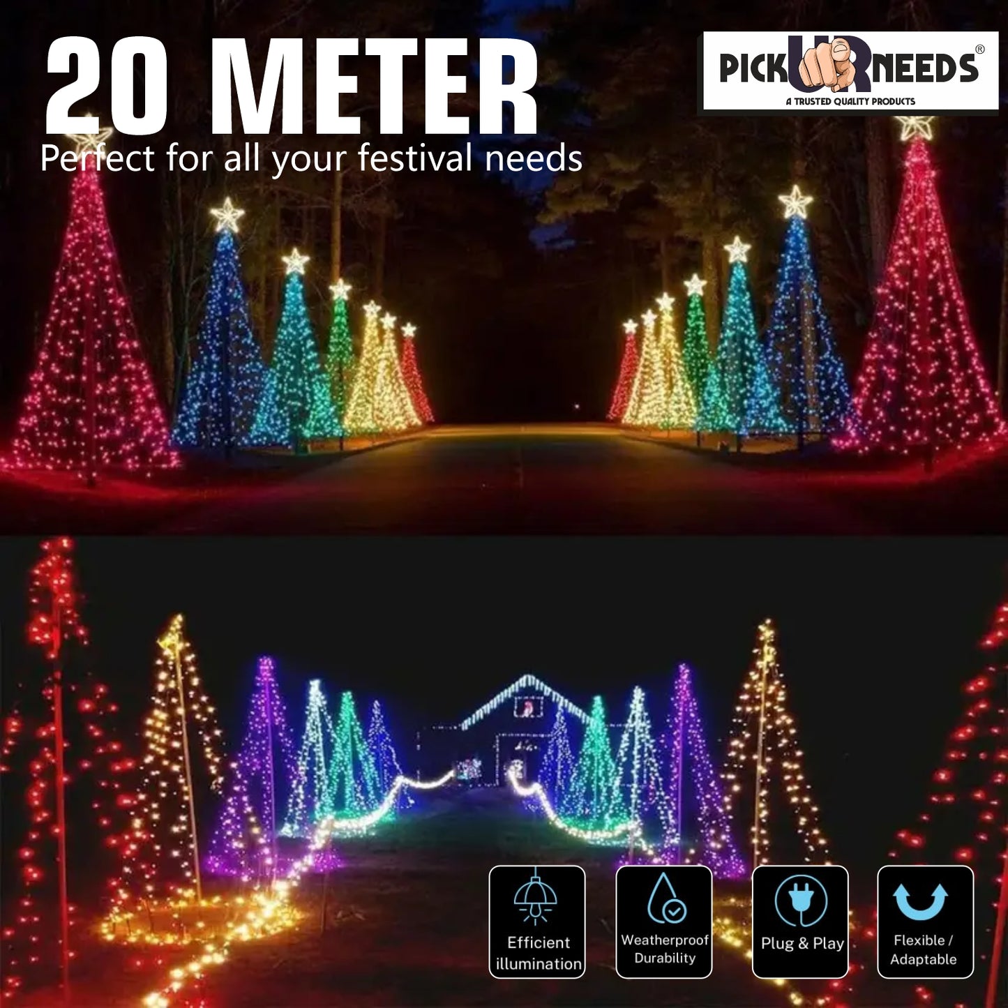 Pick Ur Needs decorative light fixture known for its elegant design and ambient glow. Often used in homes and events, it adds a warm, inviting atmosphere with a touch of traditional or contemporary charm.
