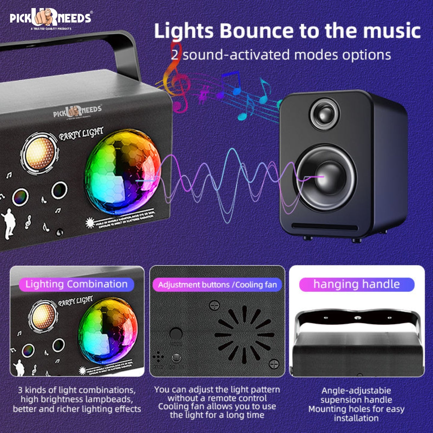Pick Ur Needs 1 LEDs 14 m Multicolor Color Changing Disco Rice Lights