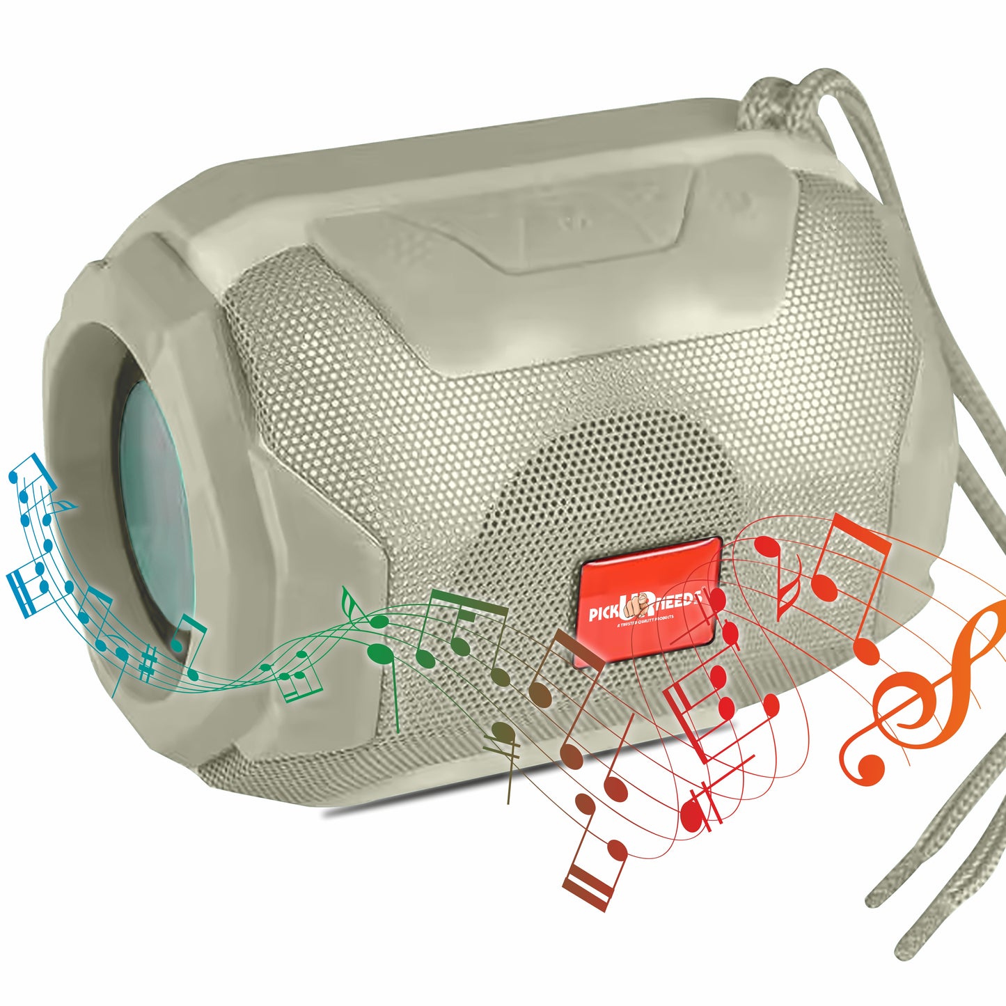 Pick Ur Needs Mega Bass Portable Wireless Bluetooth Speaker | Water Proof | Splash Proof | Premium Speaker Compatible with All Mobile Phone (Color AS PER Availability) 5 W Bluetooth Speaker