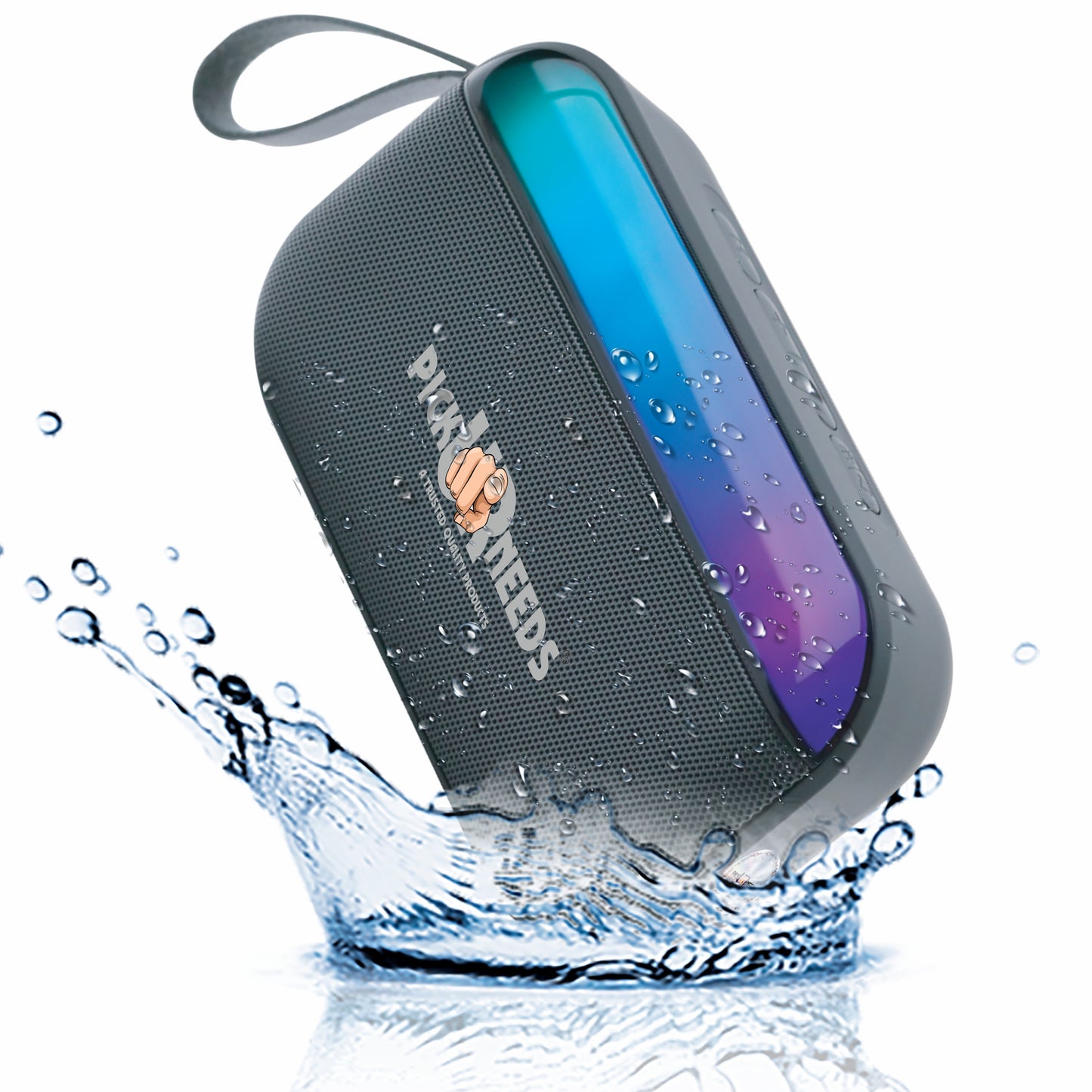 Pick Ur Needs Portable Wireless Speaker With RGB Light TF Card/USB Device Hands Free Calling 5 W Bluetooth Speaker (Blue, 5.0 Channel)