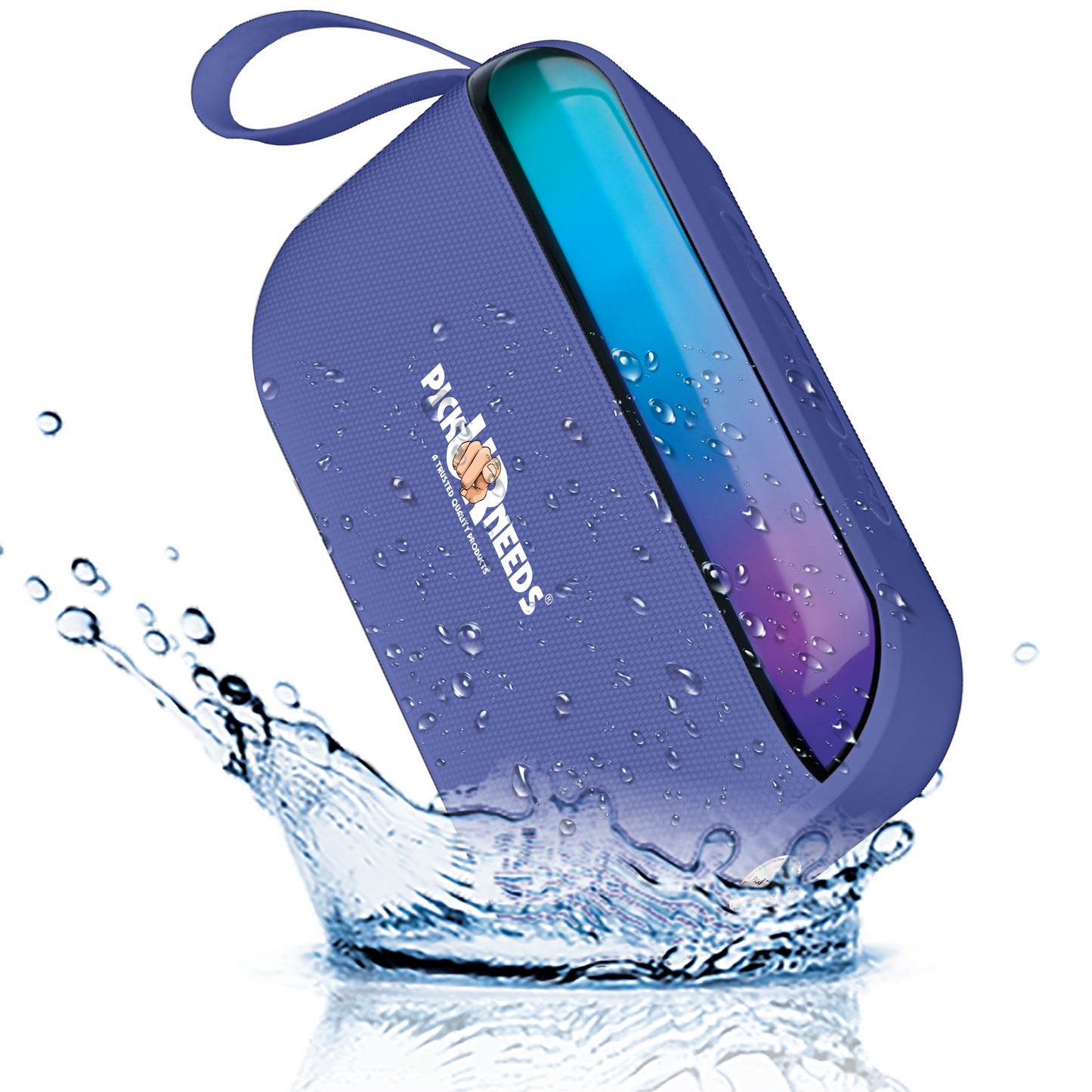 Pick Ur Needs Portable Wireless Speaker With RGB Light TF Card/USB Device Hands Free Calling 5 W Bluetooth Speaker (Blue, 5.0 Channel)