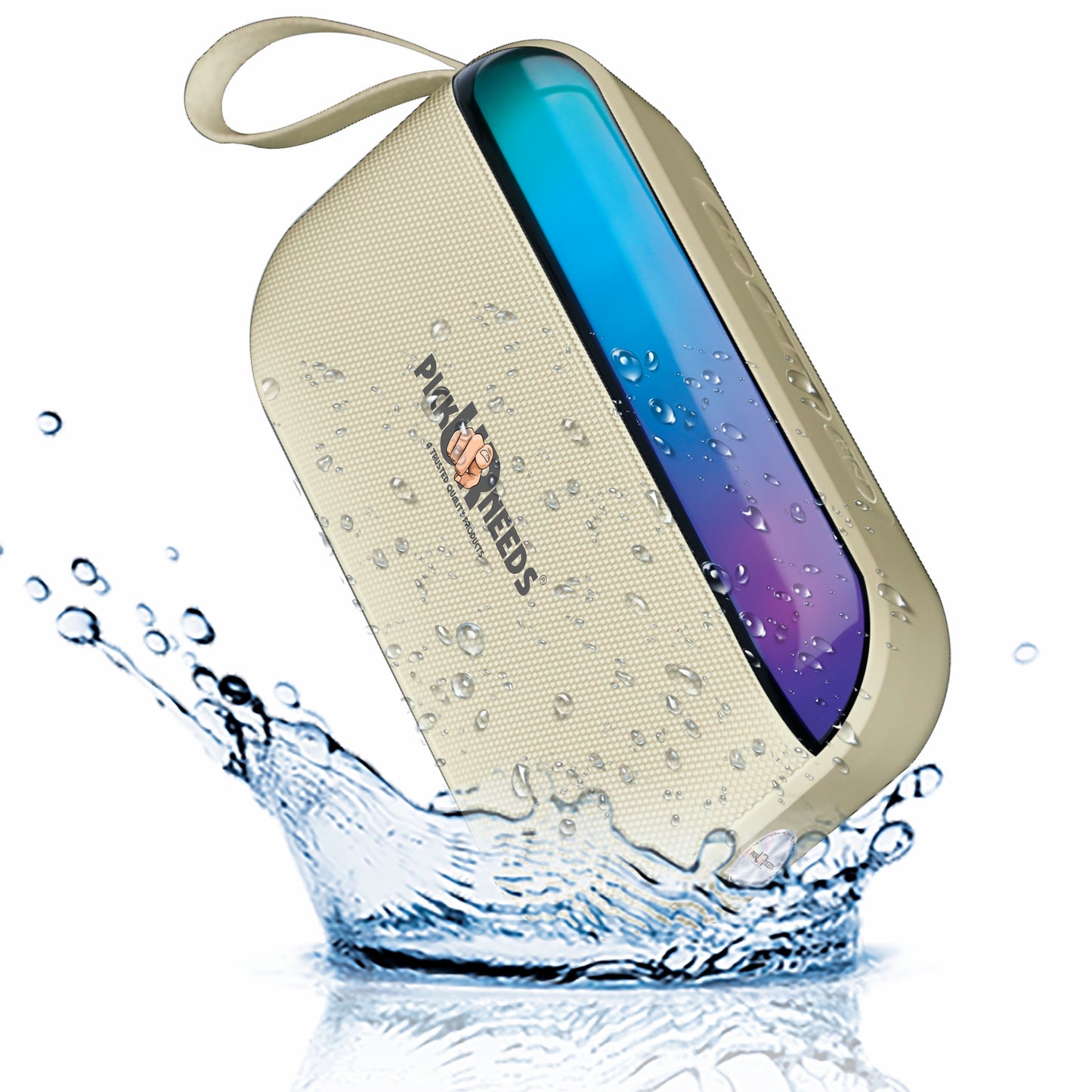 Pick Ur Needs Portable Wireless Speaker With RGB Light TF Card/USB Device Hands Free Calling 5 W Bluetooth Speaker (Blue, 5.0 Channel)