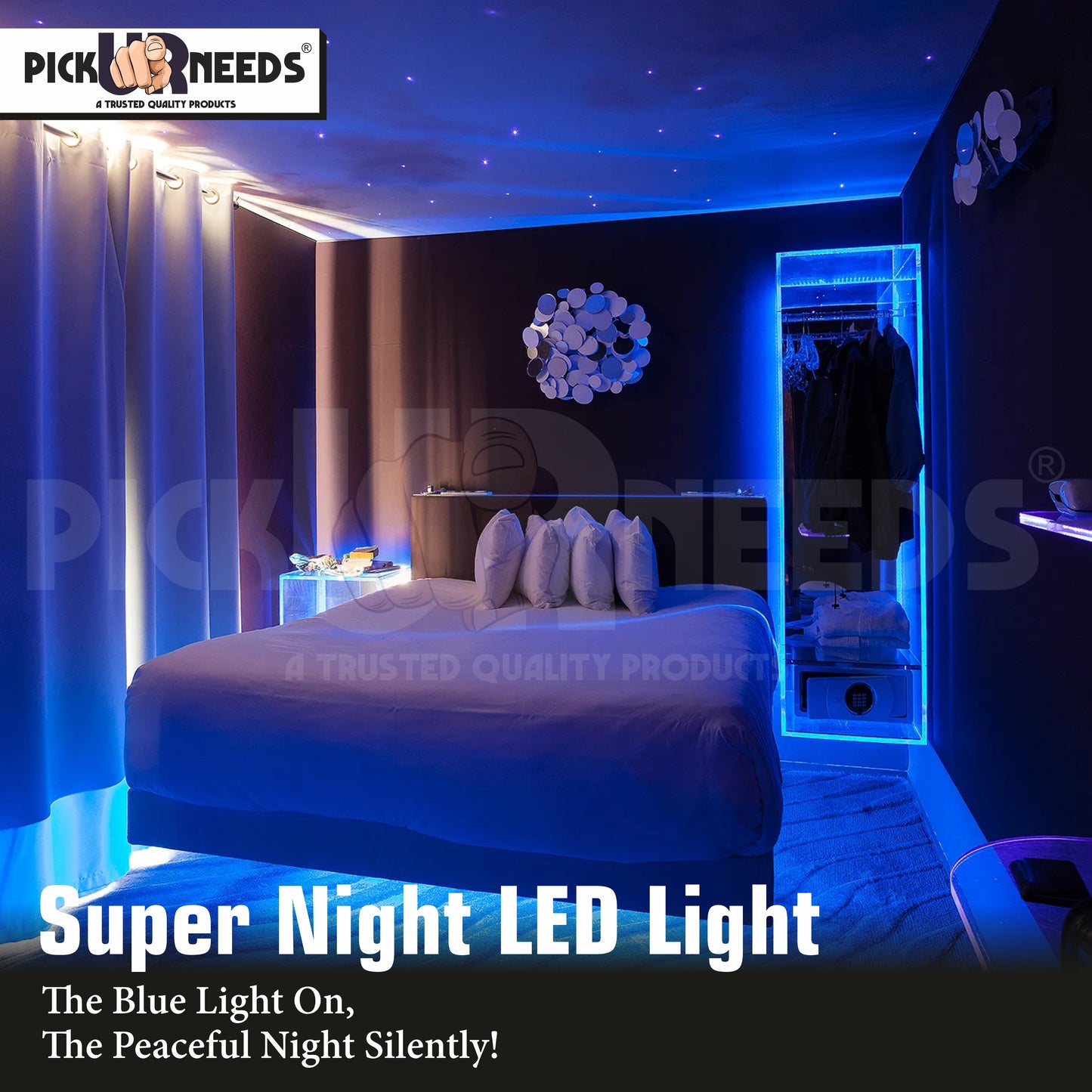 Pick Ur Needs 1200 LEDs 10 M Strip Rope Lights / Strip Light Blue Color Functional / Festival Decoration Light