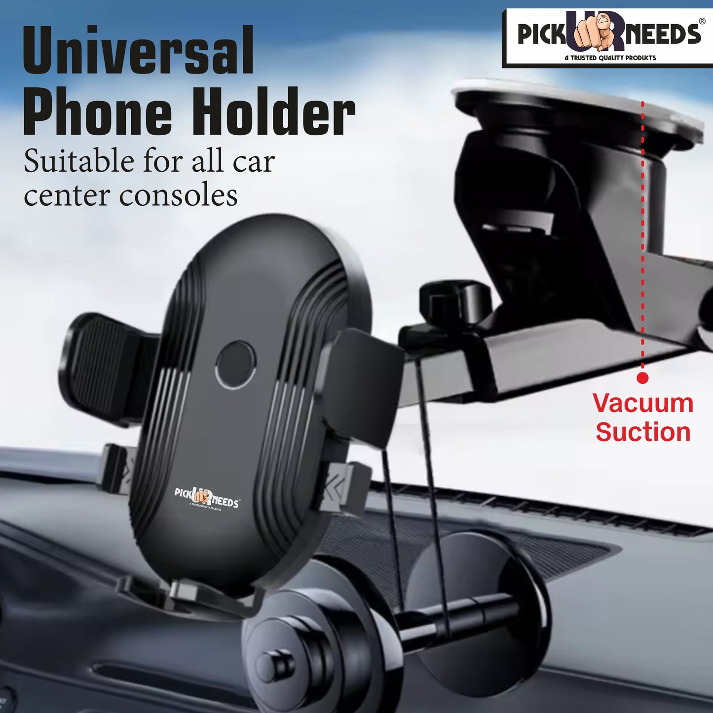 Pick Ur Needs Car Mobile Universal Bracket Phone Holder Dashboard Car Mount 360° Rotate Mobile Holder