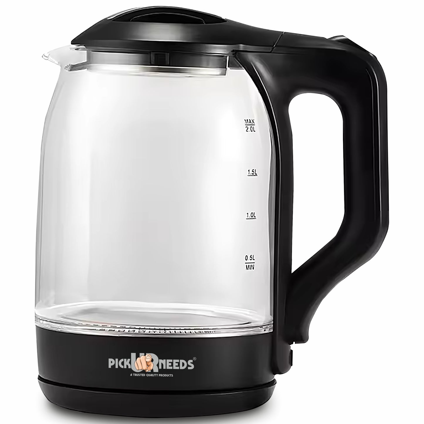 Pick Ur Needs Electric Glass Tea Coffee Kettle Jug 1.8L With LED Backlight 1500W Electric Kettle (1.8 L, Transparent)