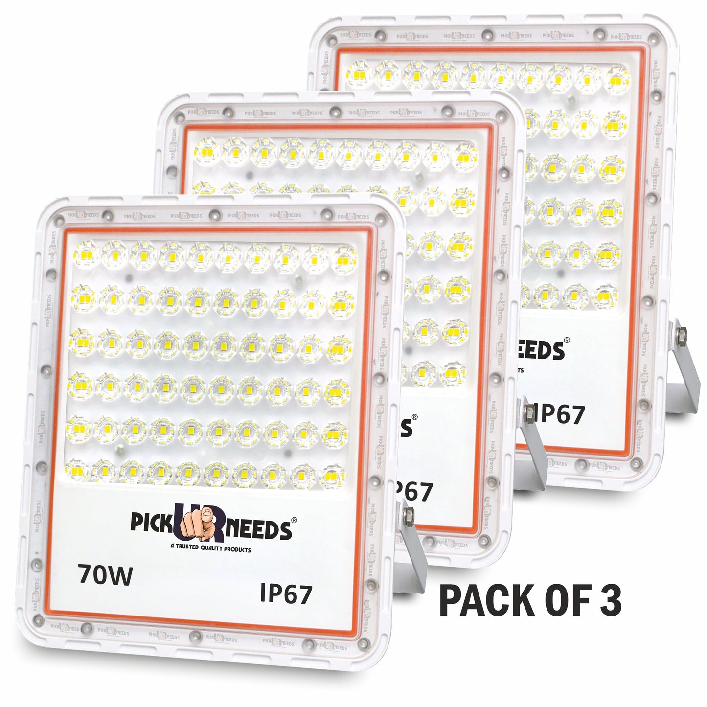 Pick Ur Needs Bright LED 70W Lens Flood Emergency Lamp Light Outdoor With Extension Bracket Flood Light Outdoor Lamp