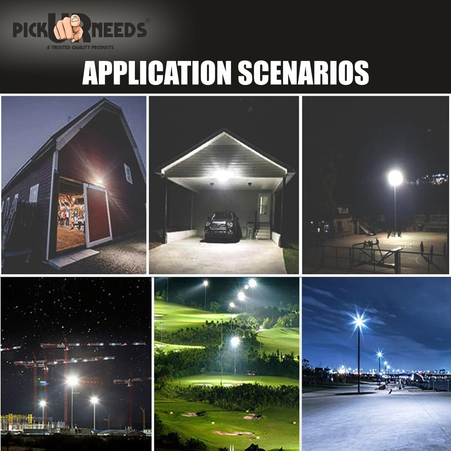 Pick Ur Needs Bright LED 70W Lens Flood Emergency Lamp Light Outdoor With Extension Bracket Flood Light Outdoor Lamp