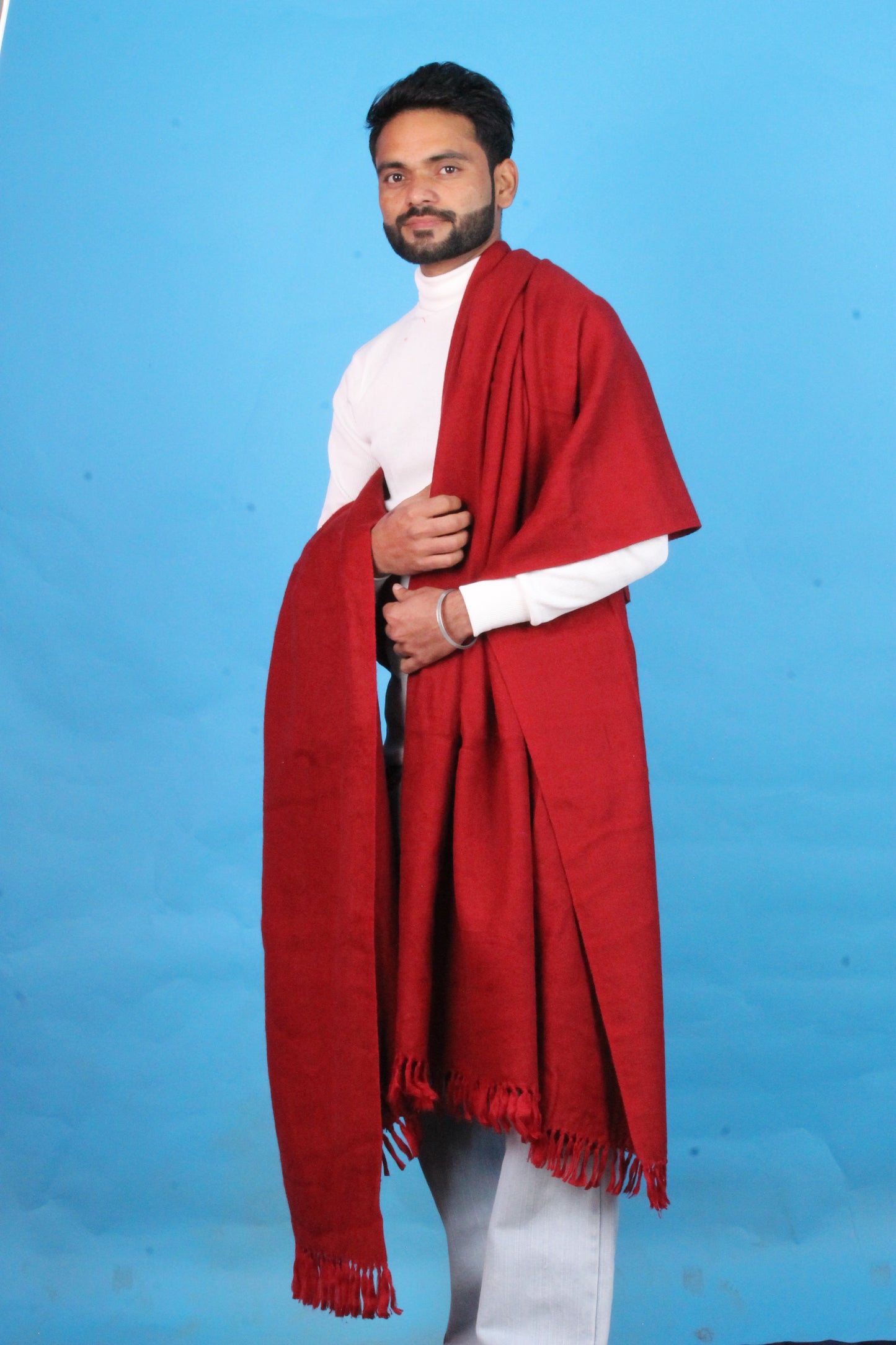 Pick Ur Needs Loyi Traditional Shawl for Men Soft Warm Winter Loi Shawls for Office & Traditional Use Full Length Winter Wrap