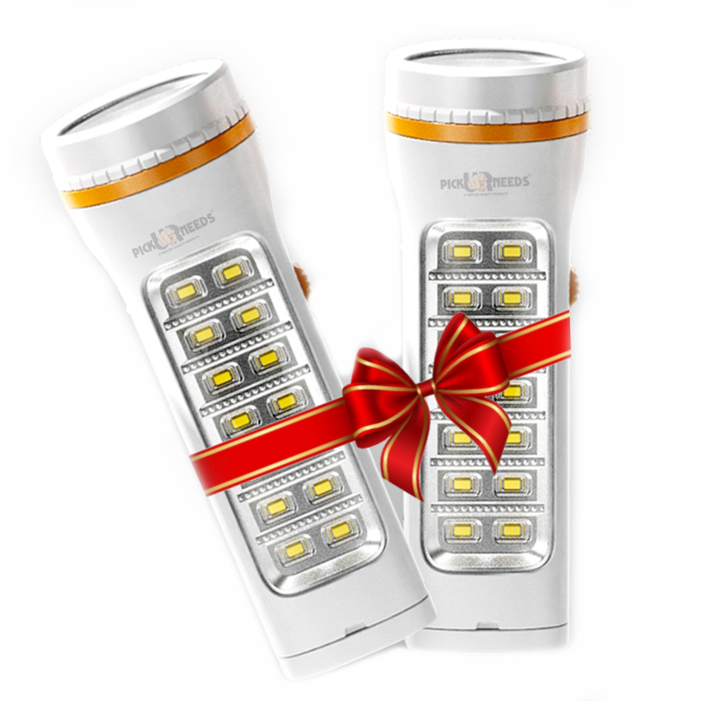 Pick Ur Needs Rechargeable 35W+14 SMD Emergency Long Range LED Torch Light With Slide charging 8 hrs Torch Emergency Light (Pack of 2)