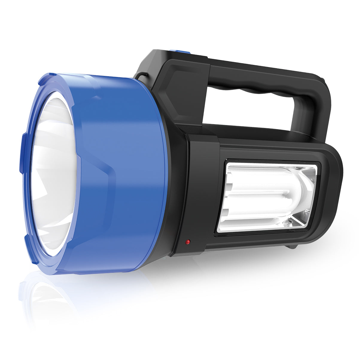 Pick Ur Needs Rechargeable Long Range Light 125W Searchlight with Blinker + Side Light Torch