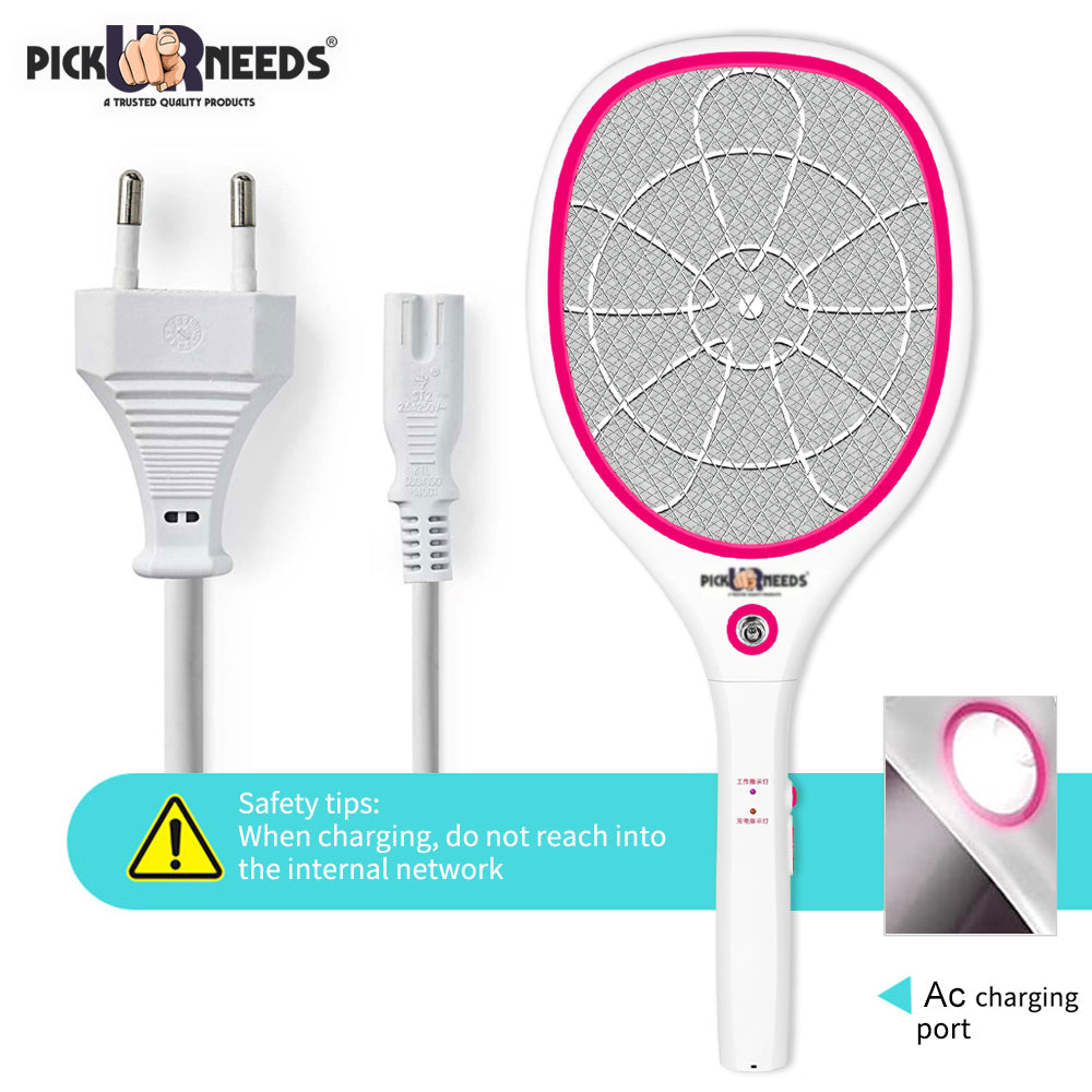 Pick Ur Needs High Quality Mosquito Racket/Bat with Torch with Wire Charging Electric Insect Killer Indoor, Outdoor