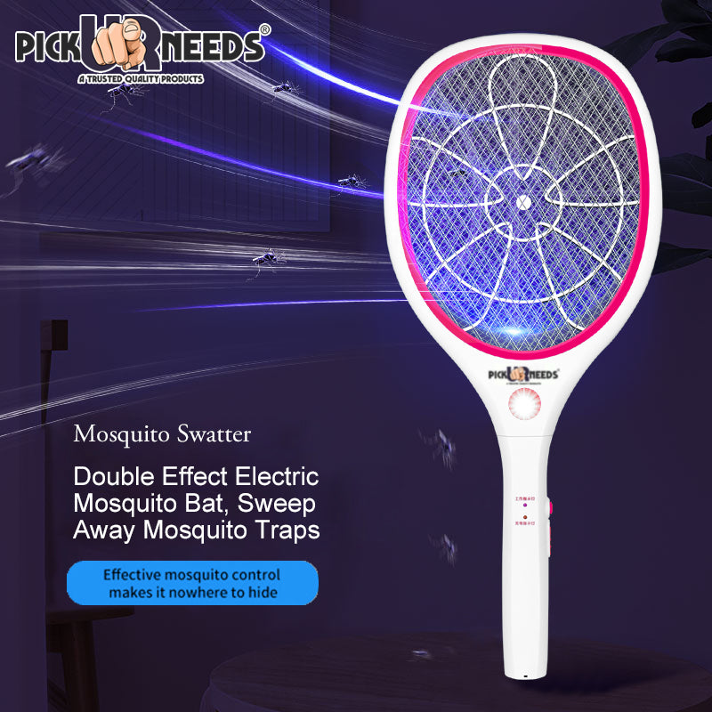 Pick Ur Needs High Quality Mosquito Racket/Bat with Torch with Wire Charging Electric Insect Killer Indoor, Outdoor