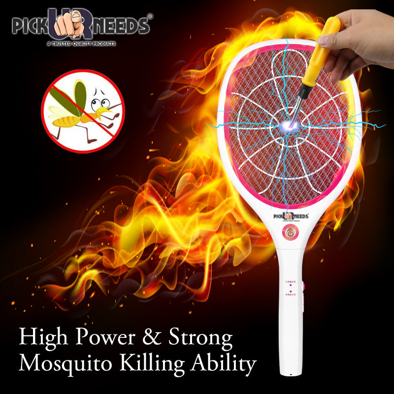 Pick Ur Needs High Quality Mosquito Racket/Bat with Torch with Wire Charging Electric Insect Killer Indoor, Outdoor