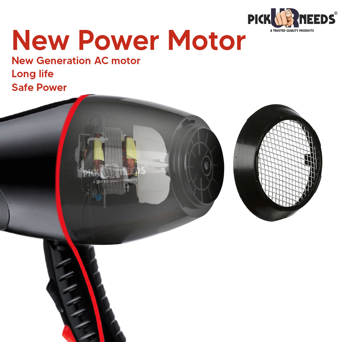Pick Ur Needs Salon Grade High Range Professional Hair Dryer Hair Dryer With Comb Reducer (4000 Watt)