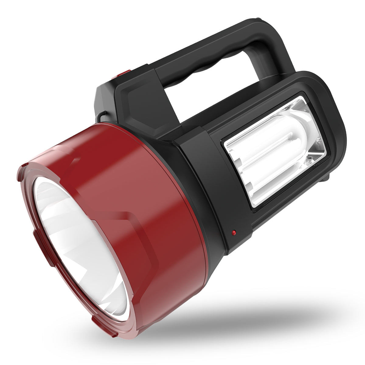 Pick Ur Needs Rechargeable Long Range Light 125W Searchlight with Blinker + Side Light Torch