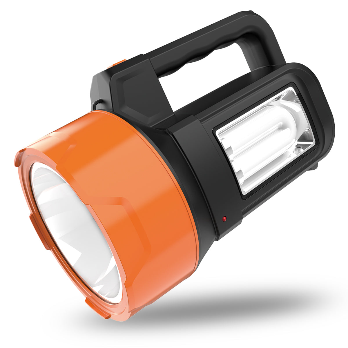 Pick Ur Needs Rechargeable Long Range Light 125W Searchlight with Blinker + Side Light Torch