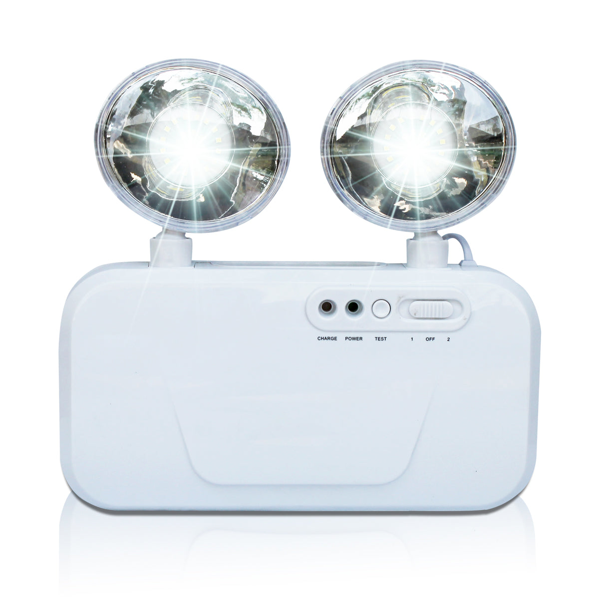 Pick Ur Needs Auto Cut System LED Wall Mounted With Portable & Twin Spot For Commercial Emergency Lightning (Large)(Abs Plastic)