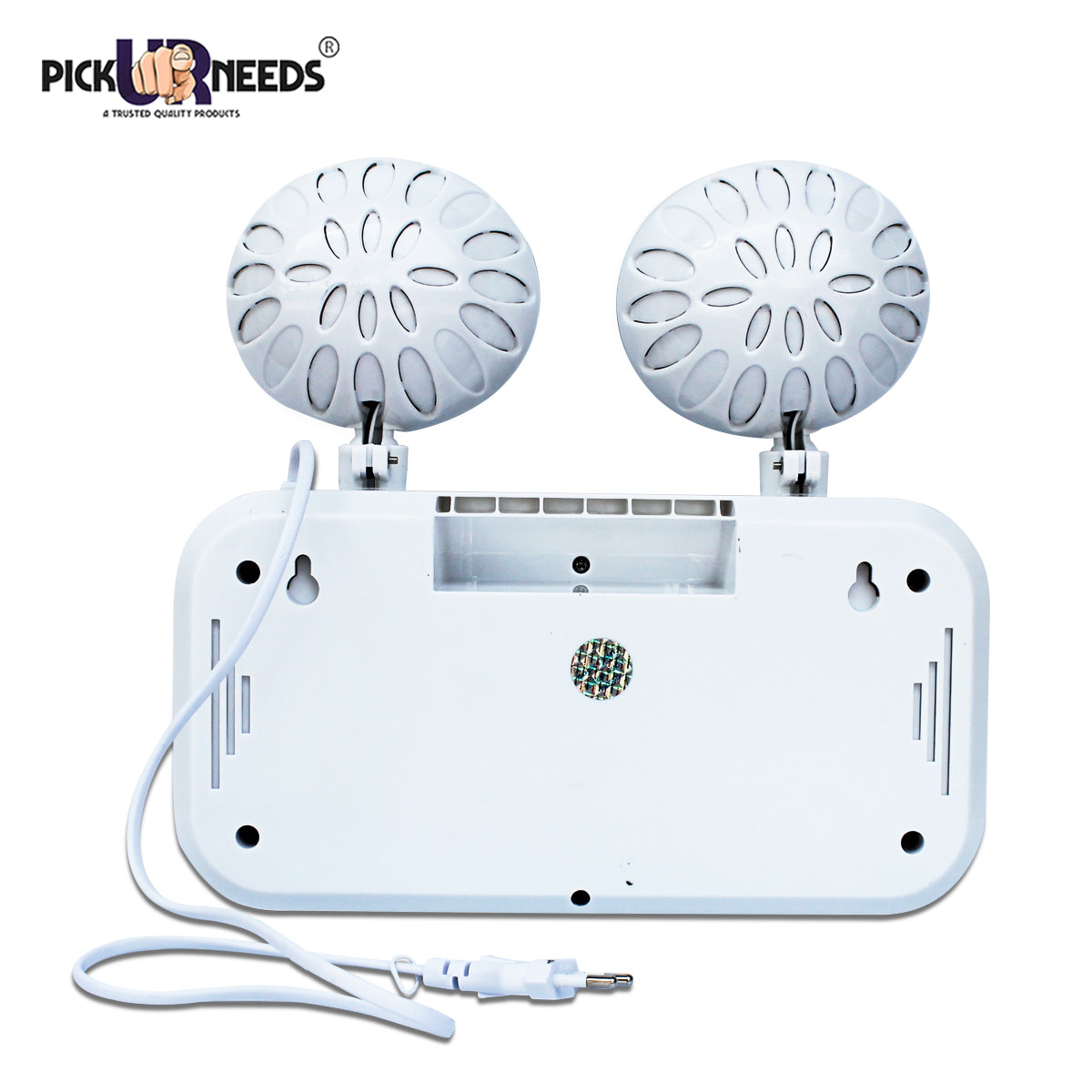 Pick Ur Needs Auto Cut System LED Wall Mounted With Portable & Twin Spot For Commercial Emergency Lightning (Large)(Abs Plastic)
