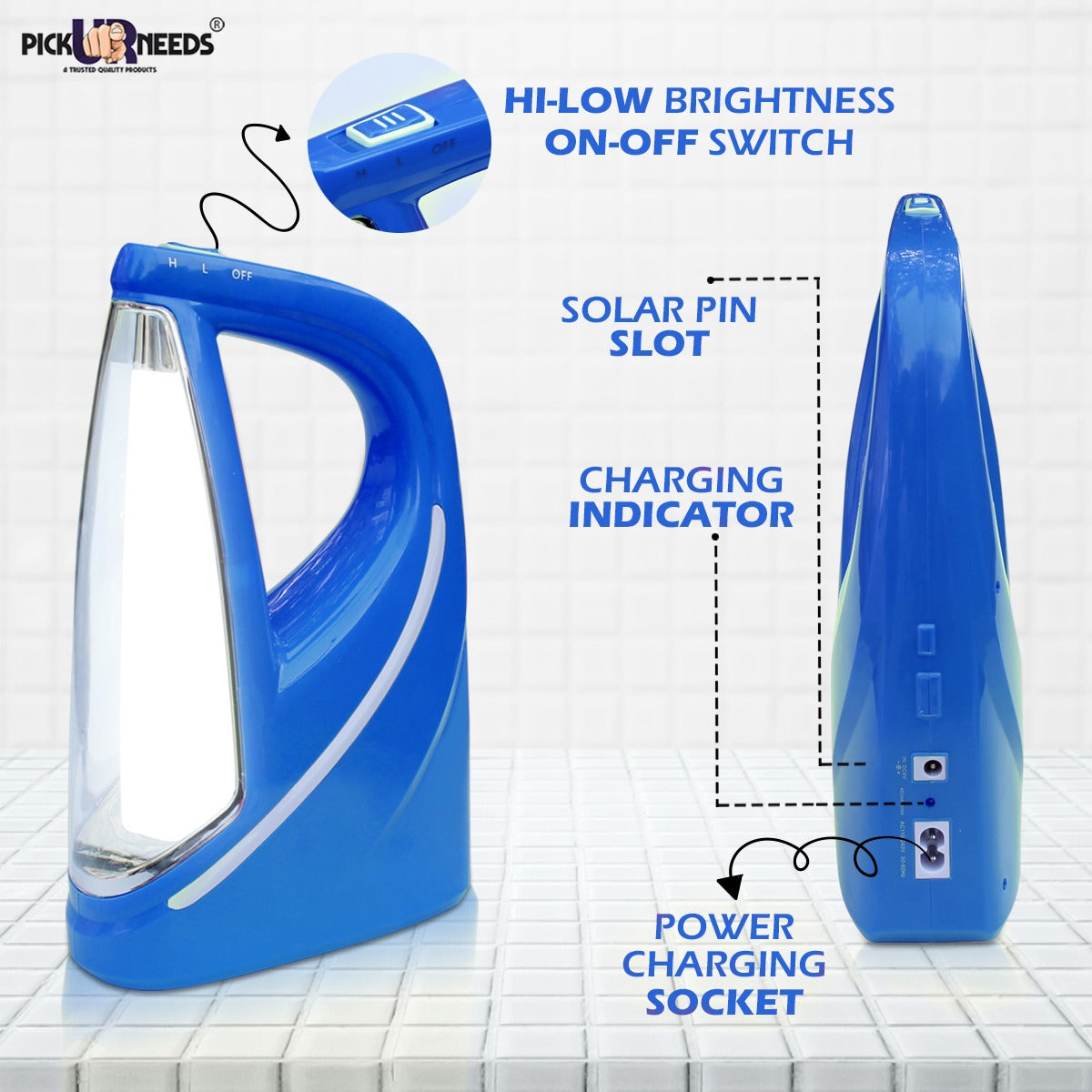 Pick Ur Needs Portable Super Bright Home Emergency Rechargeable LED Tube Light Lantern