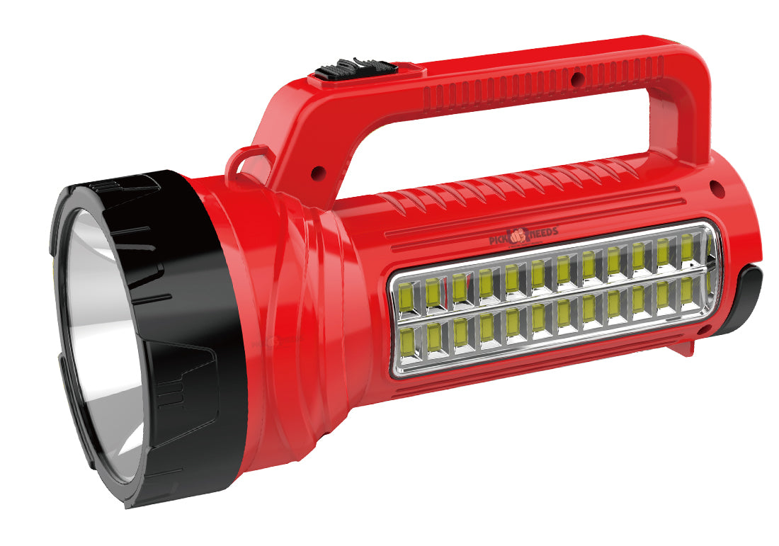 Pick Ur Needs 3 in 1 Long Range Search LED Rechargeable Torch Light With 2000mAh Battery