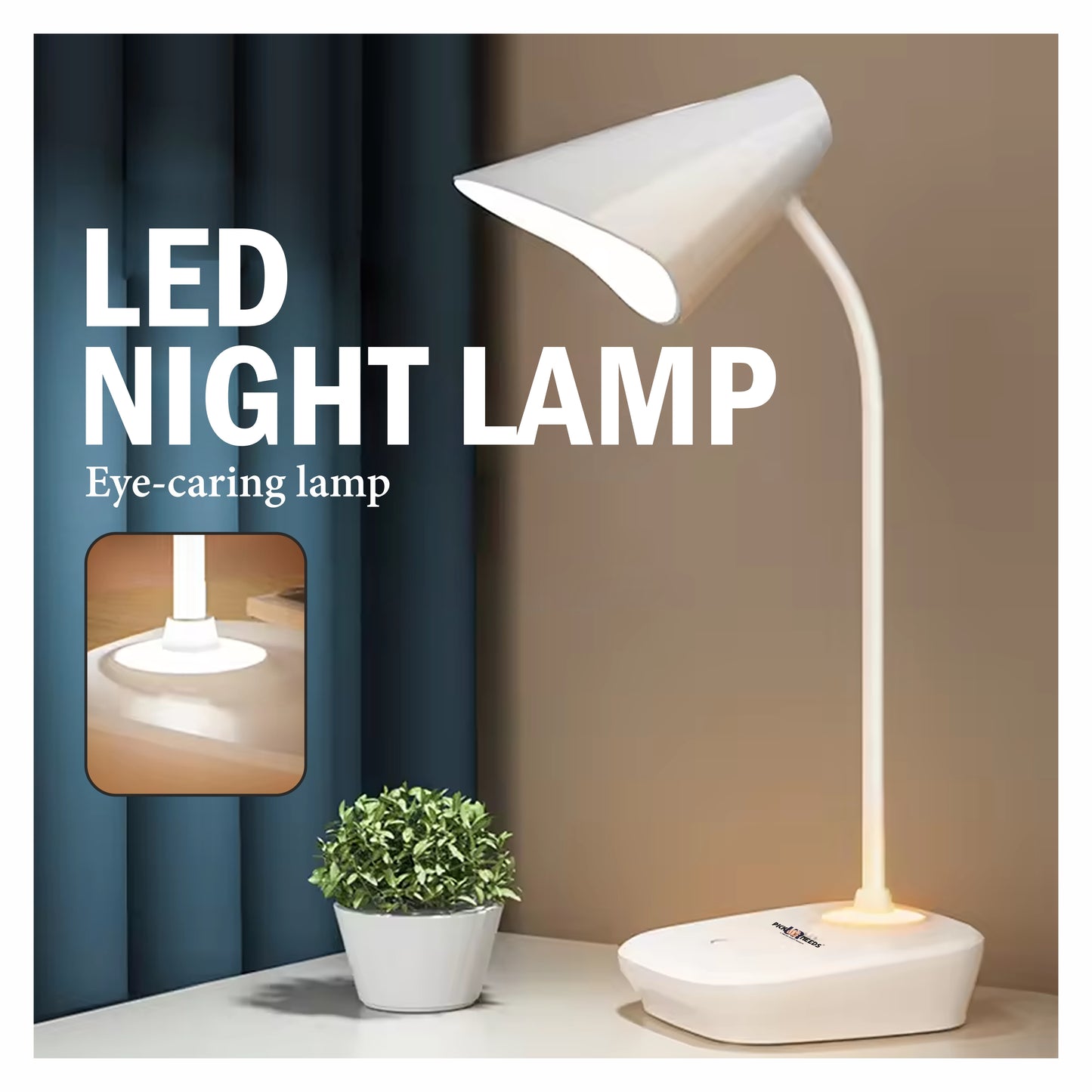 Pick Ur Needs Study Desk Light with 3 Shades Touch Control Light Advanced Night Lamp Design Table Lamp Table Lamp
