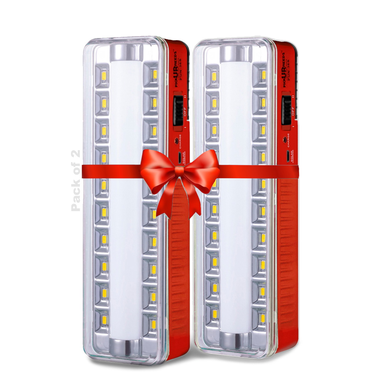 Pick Ur Needs Emergency Rechargeable Dual Mode LED Tube+ 20 SMD Floor Lantern Lamp Light With 7 hrs Flood Lamp Emergency Light