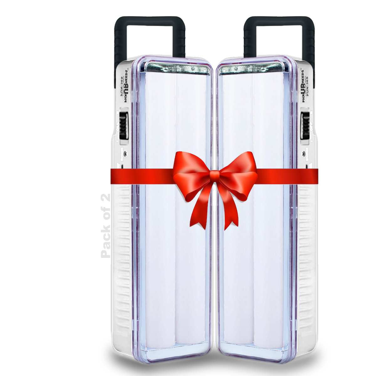 Pick Ur Needs Rechargeable High Bright 2 Tube Emergency Floor Lantern Lamp Light With 7 hrs Flood Lamp Emergency Light