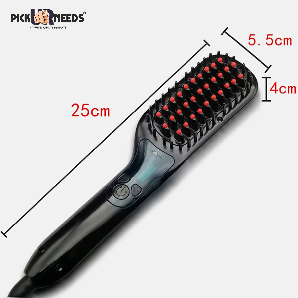 Pick Ur Needs Professional Straightening Adjustable Temp Ionic Styling Flat Iron Electric Heat Hair Straightener Brush