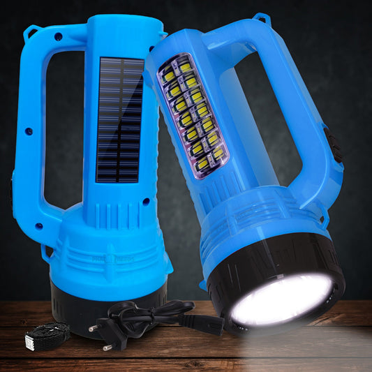 Pick Ur Needs Solar Long Range Search Light 50w Laser +14SMD Side Emergency Rechargeable Waterproof Bright Led Torch