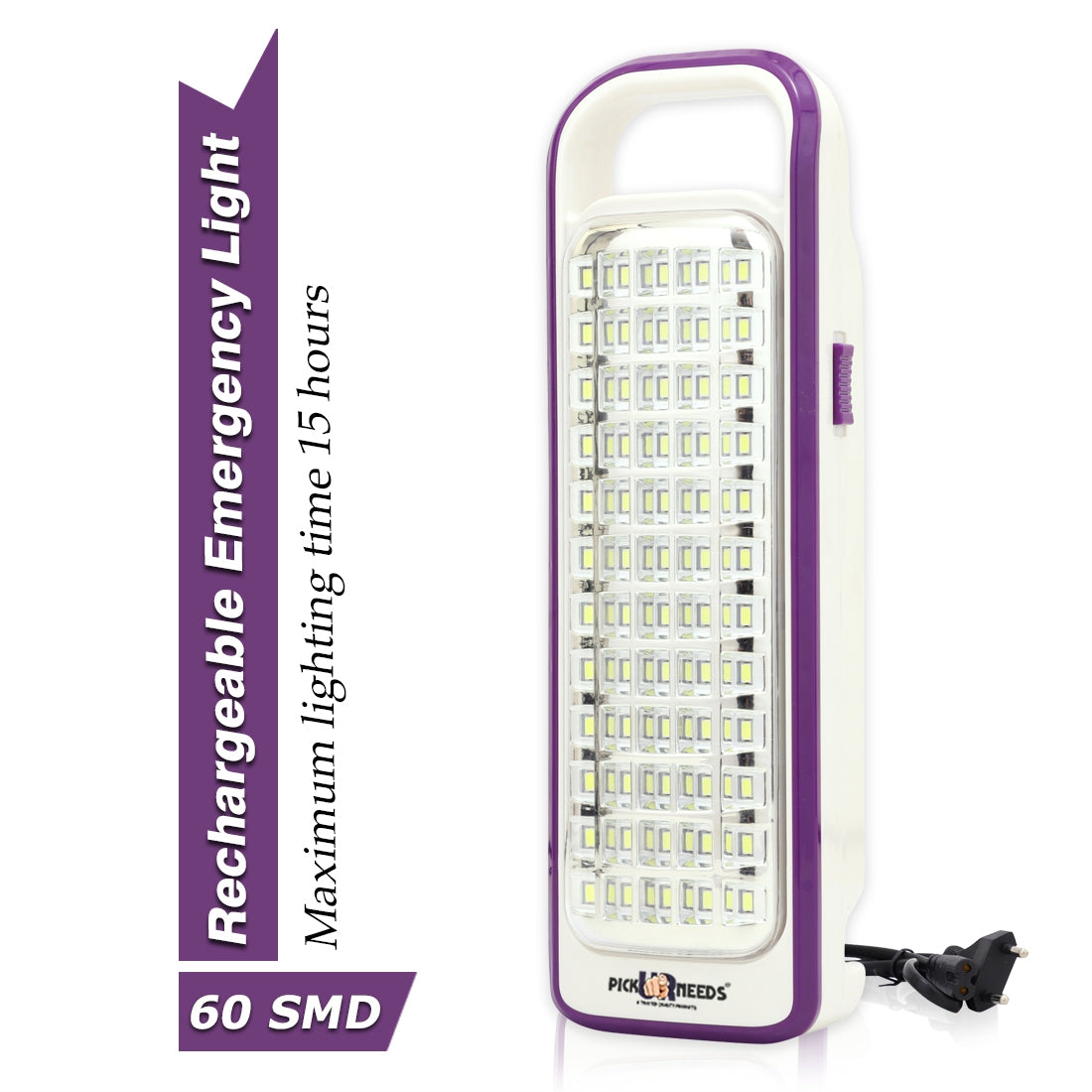 Pick Ur Needs Portable & Rechargeable Lantern Home Emergency Light Built-in 60-LED Bulbs