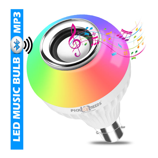 Pick Ur Needs Smart Lighting Music Bulb with Bluetooth Speaker Color Changing , DJ Lights with Remote Control