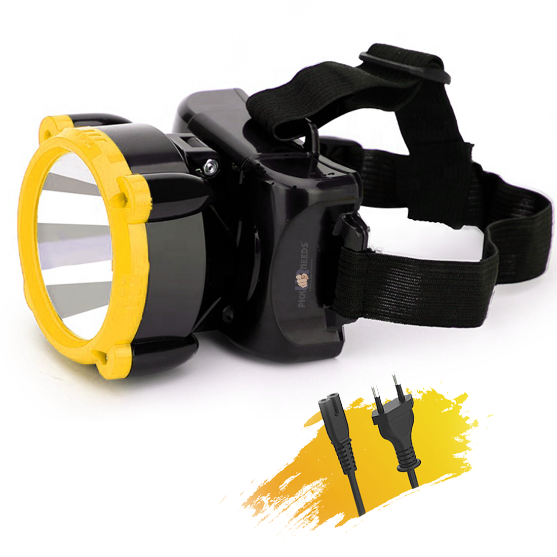 Pick Ur Needs 10W Laser LED Adjustable Headlamp Rechargeable Torch 5 hrs Emergency Light