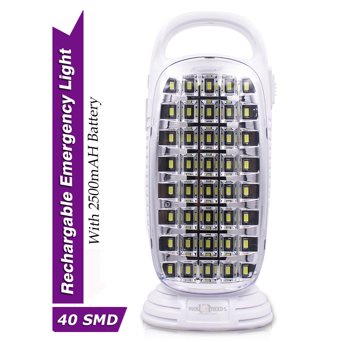 Pick Ur Needs Rechargeable Home Emergency Light High Range 40 LED Light With Long Battery Backup