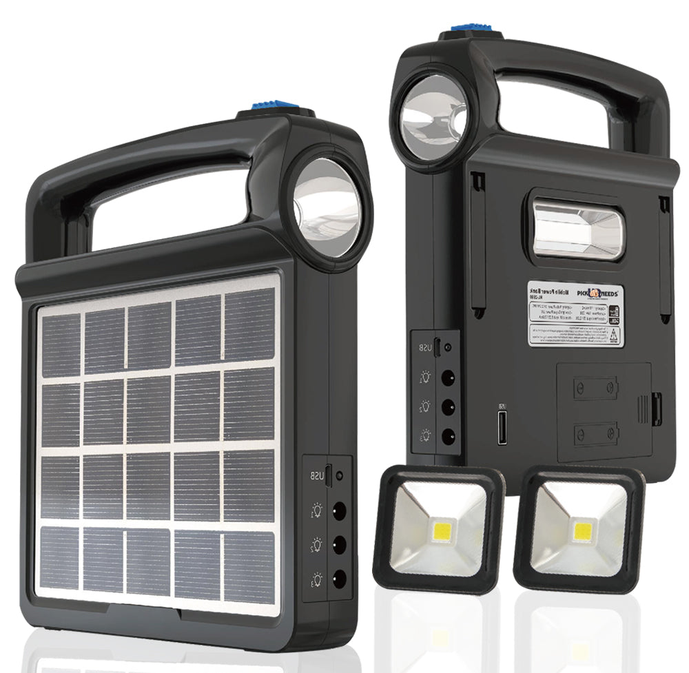 Pick Ur Needs Portable Solar Panel Generator System USB Port with Flashlight Outdoor Emergency Lamp Ligh