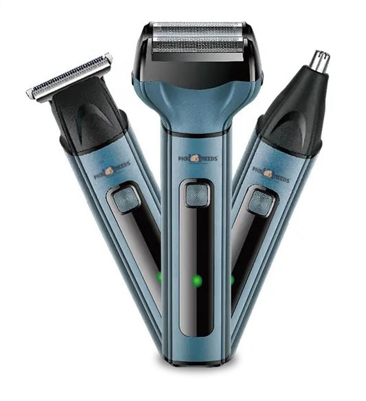 Pick Ur Needs Professional Shaver, 3 in 1 Beard, Nose and Ear Waterproof Trimmer Grooming Kit 90 min Runtime 2 Length Settings  (Multicolor)