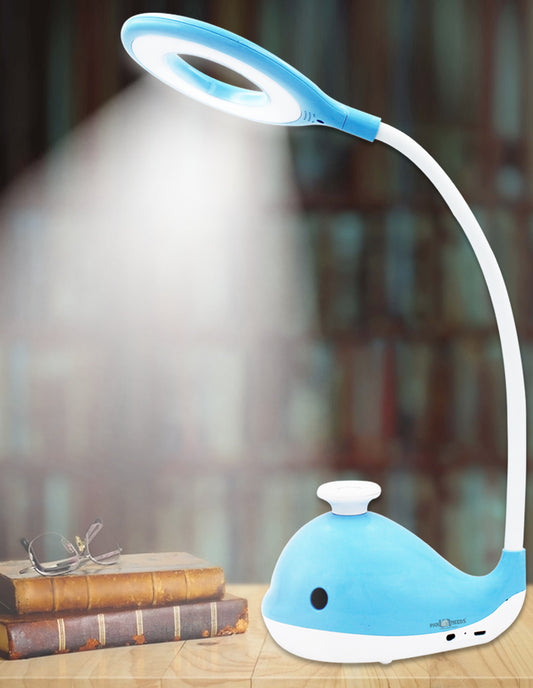 Pick Ur Needs Dolphin Fish Design Rechargeable LED Touch On/Off Switch Desk Table Lamp  (23 cm, Dolpin)