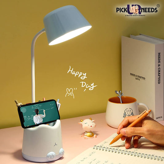 Pick Ur Needs Study Table Lamp/Desk Lamp with Pen Holder ( Colour As Per Availability )