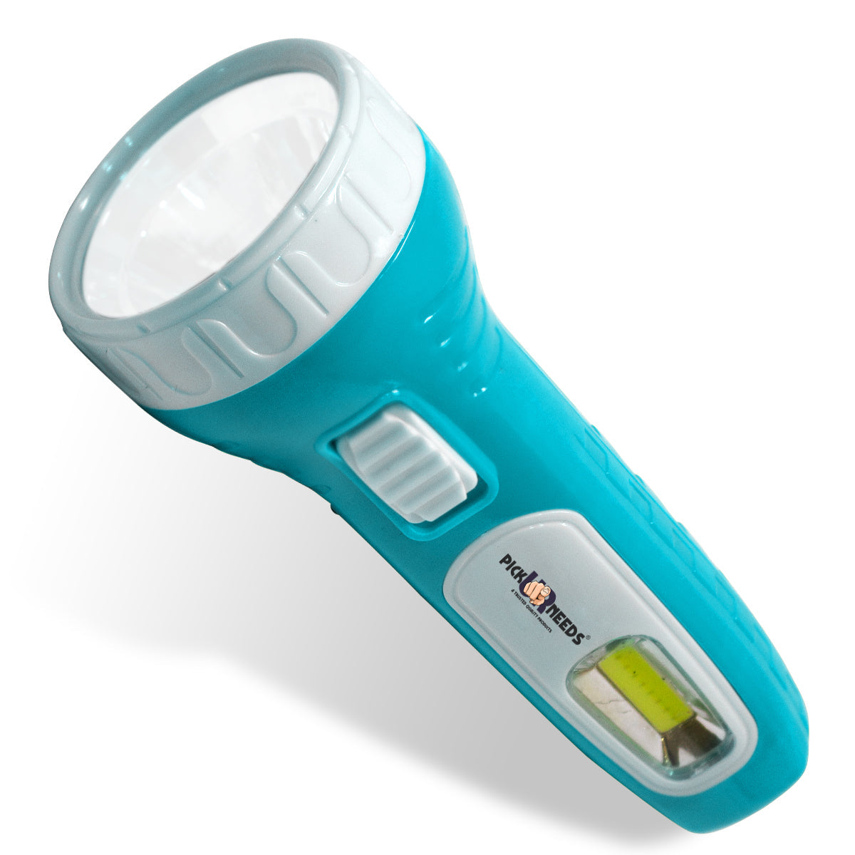 Pick Ur Needs Mini Solar Rechargeable Flashlight Two-Pin Plug LED Torch with Front and Side Light