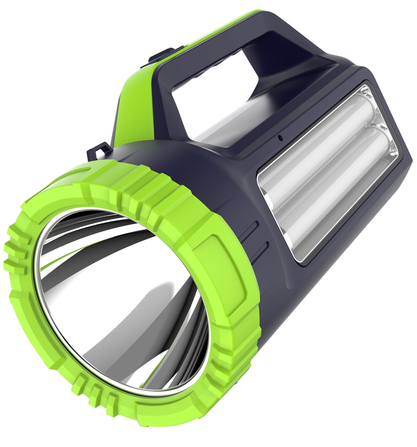 Pick Ur Needs Long Range Search Torch Light Emergency Rechargeable Handheld Torch + Side 2 Tube