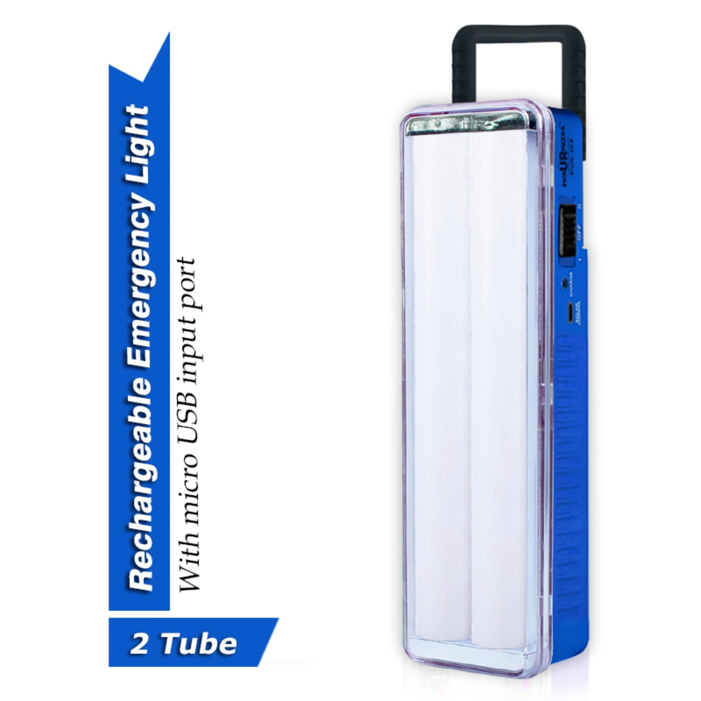 Pick Ur Needs Solar Rechargeable 2 Tube Home Emergency LED Lantern Floor Lamp LIght
