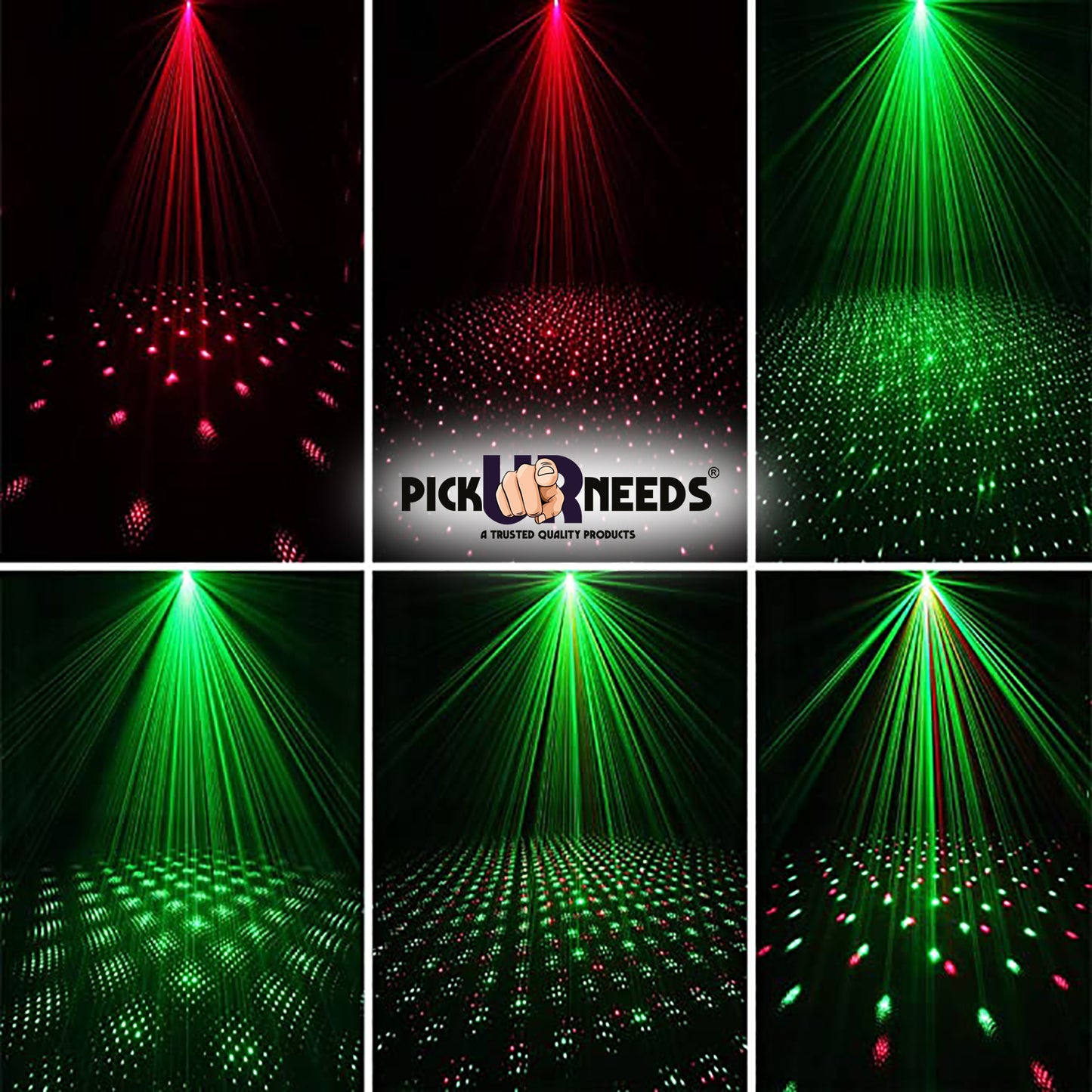 Pick Ur Needs Mini LED DJ Disco Light Design Modes Stage Sound Activated Laser Projector