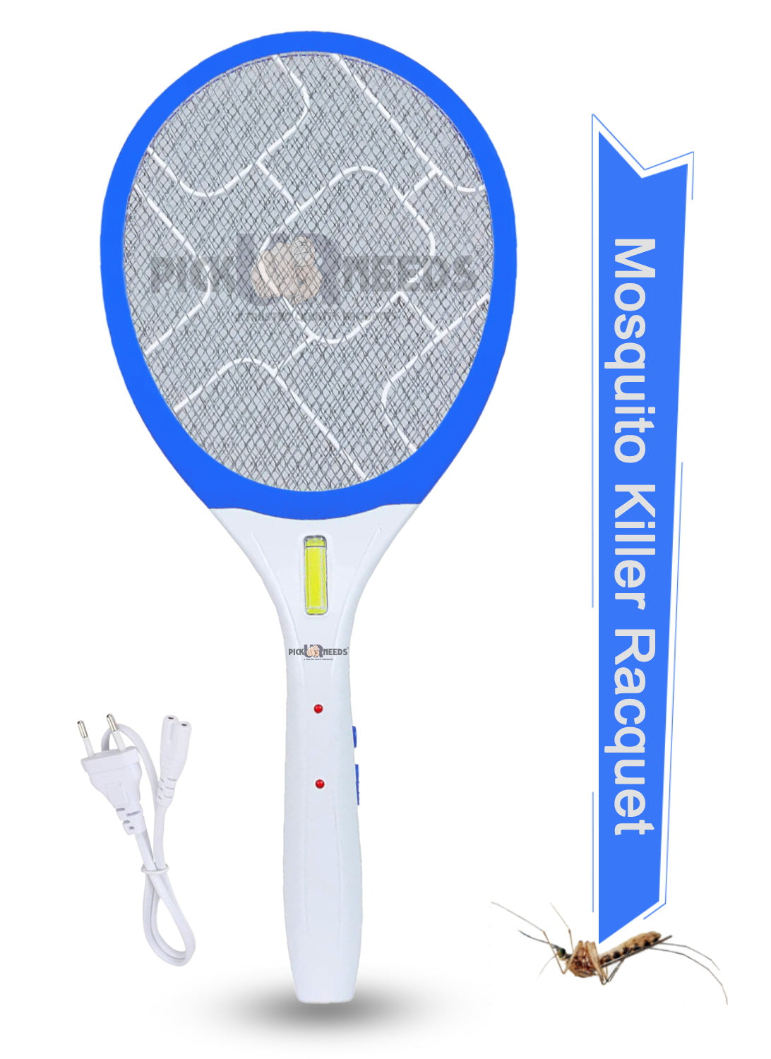 Pick Ur Needs Mosquito Racket Bat Rechargeable Anti Electric Insect Killer Racquet Bat | Fly Swatter with USB Charging