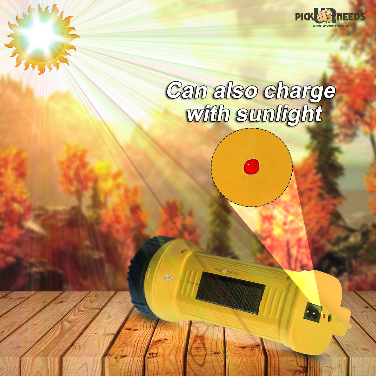 Rechargeable LED Long range Search Light with Waterproof 6 Hrs Emergency Torch Light