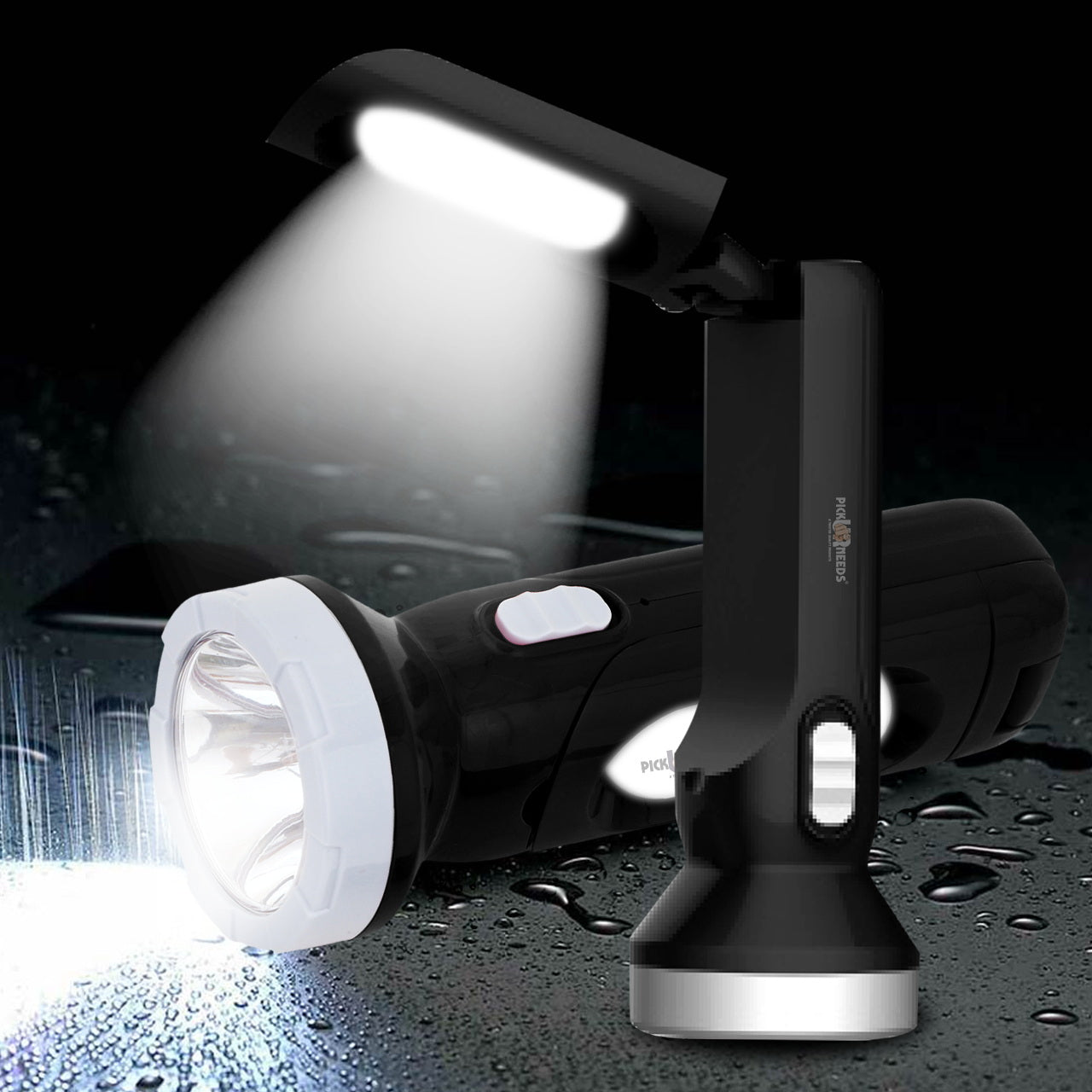 Pick Ur Needs Home Rechargeable 2 in 1 Torch + Table Lamp With 6 hrs Torch Emergency Light