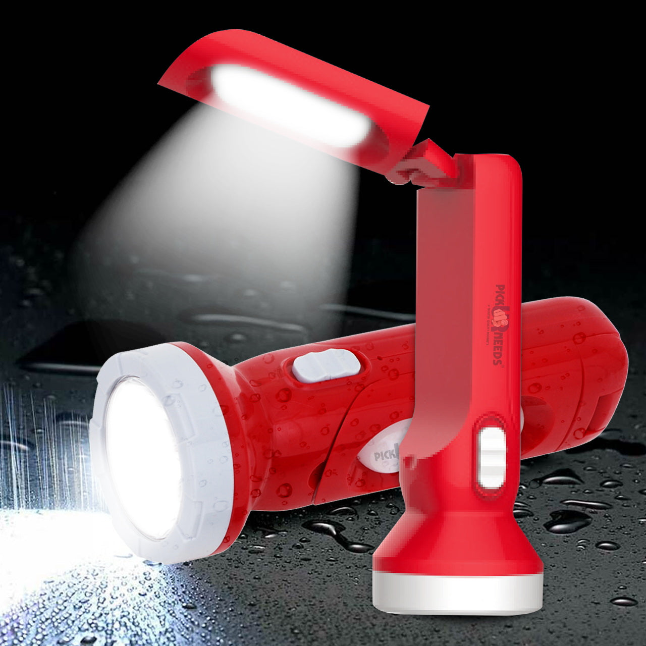 Pick Ur Needs Home Rechargeable 2 in 1 Torch + Table Lamp With 6 hrs Torch Emergency Light