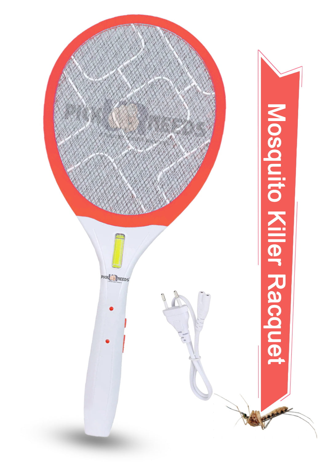 Pick Ur Needs Mosquito Racket Bat Rechargeable Anti Electric Insect Killer Racquet Bat | Fly Swatter with USB Charging