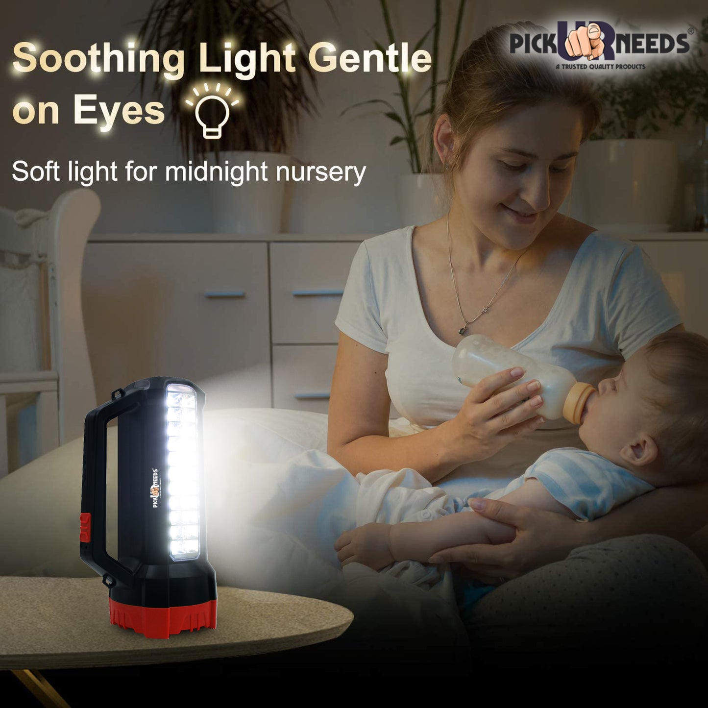 Pick Ur Needs Rechargeable 75W+22SMD Emergency LED Long Range Waterproof Torch Light With 5 hrs Torch Emergency Light